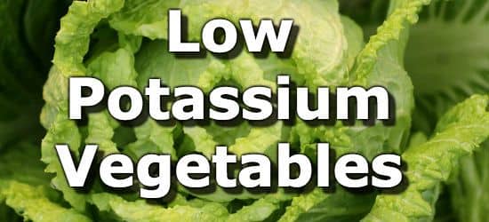 What are some foods that are low in potassium?